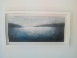 Felly Lly^n ar derfyn dydd ....Cyfryngau cymysg ar fwrdd / Mixed media on board