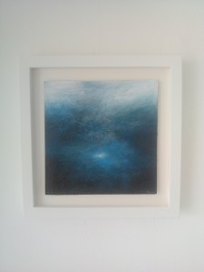 Gorwelion / HorizonsCyfryngau cymysg ar fwrdd / Mixed media on board